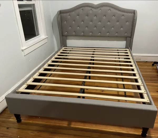 LindoMar Chateau Curve Bed Frame - Ash Grey