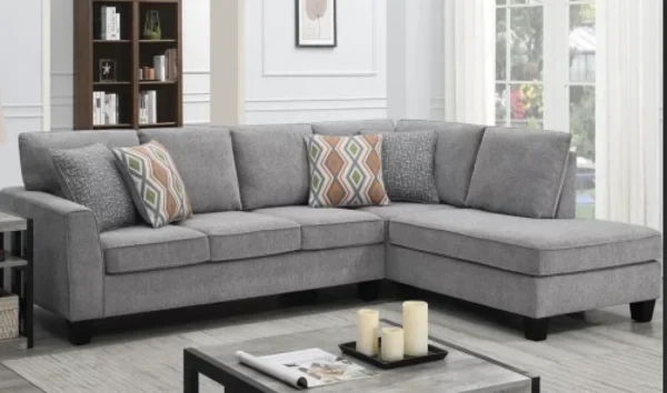 LindoMar Metro Comfort Reversible Sectional - Cool Grey